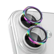 Metal Camera Lens Glass Individual Eagle Protector Cover - For Apple iPhone 16 / 16 Plus (2pcs) - Rainbow