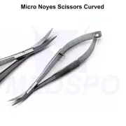 Micro Spring Noyes Spring Scissors Curved Ophthalmic Eye Tissue Trimming Shears