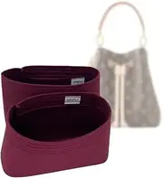 SAMORGA (1-142/ LV-NEONOE-BB Bag Organizer for LV NÉONOÉ BB – A Set of 2 Bag Organizer Insert Innerbag (1.2mm Burgundy)