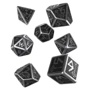 Q-Workshop Dwarven Metal Roleplaying 7 Piece Dice Set NEW IN STOCK