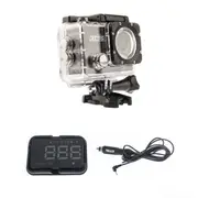 Adventure Kings 1080P Full HD Action Camera + GPS Heads Up Display (HUD) Unit