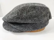 Dockers Wool Blend Cabbie Newsboy Hat Cap Large Black New with Tags
