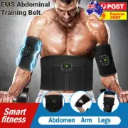 EMS ABS Abdominal Belt Muscle Trainer Stimulator Toning Smart Training Belt lazy