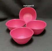 ✅ Brand New Tupperware Legacy Soup Bowls 1 3/4-cup Set Of Four~Pink*