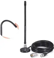 CB Antenna 27Mhz CB Radio Antenna Soft Whip Magnetic Base CB Antenna BNC & PL259