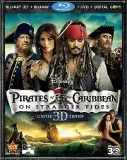 Pirates of the Caribbean: On Stranger Tides 3D 5-Disc Set Blu-ray DVD W/Slip NEW