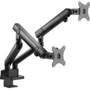 SIIG Aluminum Mechanical Dual Monitor Arm Mount - Height Adjustable Desk Mount