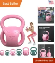 Strength Training Kettlebells Weight - 5LB, 10 LB or 15 LB with Three-handles...