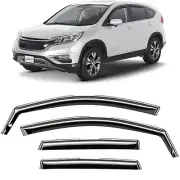 Sun Rain Visors Wind Rain Guards for 2012-2016 Honda CR-V SHATTERPROOF