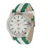 在飛比找遠傳friDay購物優惠-LACOSTE 鱷魚時尚綠白雙色調魅力錶【預購】