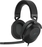 CORSAIR HS65 Surround Gaming Headset (Leatherette Memory Foam Ear Pads, Dolby Audio 7.1 Sound on PC, SonarWorks SoundID Technology, Multi-Platform Compatibility) Carbon, Black (CA-9011270-AP)