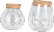 Cabilock Glass Flower Bottle Set Micro Landscape Decor Home Adornments Unique Idea