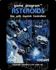 Atari 2600 Replacement Label - Asteroids