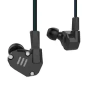 ZS6 HiFi 8 Driver Earphone Dual Balanced Armature Dual Dynamic Driver Hybrid Headphone BLACK COLOR