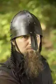Medieval Viking Spagenhelm, Dark Steel Helmet Norman Knight Helmet w Chainmail