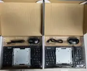 NEW 2x Kaser 107 Black USB mini Keyboard with Mouse