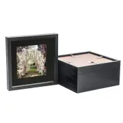 5x Black 10" x 10" 3D Box Photo Frames Black 6" x 6" Mount Craft Shadow Picture