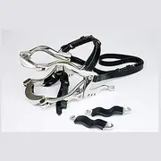 Equine Hau'sman Dental Speculum Horse Mouth Gag Stainless Steel Leather