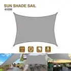 4x6M320GSM Sun Shade Sail Cloth Canopy Outdoor Awning Rectangle Square Grey Sand