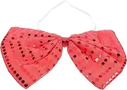 [JUMPLAWN] Sparkle Masquerade Bow Tie Oversized Sequin Bow Tie for Women Men Pre-tied Costume Accessory for Performances