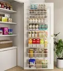 White 9-Tier , Pantry Organization and Storage, Deep Baskets Hanging Heavy-Duty