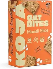 KOJA Health Oat Bites Multipack 5x30g Muesli Slice - 3.5 Health Star, All Natural, Less Sugar, Australian Made, Lunchbox Friendly (Pack of 6 5x30g Cartons)