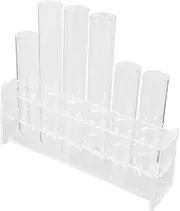 TOYANDONA 1 Set Clear Glass Test Tube Propagation Station for Hydroponic Plants with Stand for Home Decor and Plant Cuttings Display Durable and Stylish