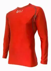 Compression Wear Top - Red athletic gym running skins active wear