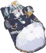 Hohopeti Hawaiian Style Pet T-Shirt Comfortable Dog Cat Summer Shirt Puppy Beach Outfit (xs) Easy On/Off