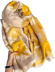 [First Choose] Women's Blanket Chunky,Pashmina Shawls Wraps Oversized Winter & Fall Warm Scarfs Soft Cashmere Feel for Girls and Women