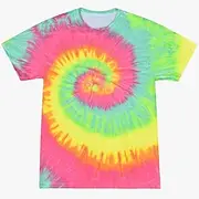 Unisex Retro Tie Dye Shirt for Men Women 1970S 1980S Hippies Retro Vintage Senior Tie-Dye Tee T-shirt Disco Casual Daily Halloween Carnival
