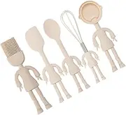 iplusmile Set of 5 Baking Tools Silicone Egg Beater Spatula Cake Scraper Oil Brush Spoon for Camping