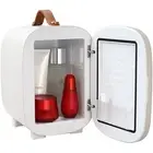 Vevor Mini Skin Care Fridge, 4 L/6 Can Cute Makeup Fridge for Cosmetics Beverage