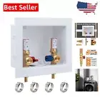 Flexible Installation PEX Outlet Box with Copper Water Hammer Arrestor - Durable