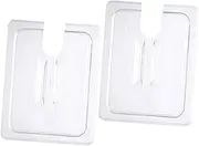 PRETYZOOM 2pcs Clear Sous Vide Lids for Slow Cookers Transparent Covers for Precise Cooking for Steamer Basket and Slow Cooker Use Monitor Cooking Without Lifting