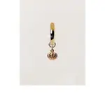 CHERI.HANDMADE 14K GOLD-FILLED SHELL EARRING貝殼鋯石耳環 單售！