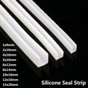 Silicone Rubber Door Window Frame Sealing Trim U-Shape Insulation Strip 1mm-15mm