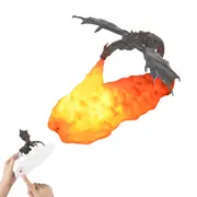 3D Printed Fire Breathing Dragon Night Light with USB Rechargeable