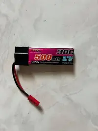 在飛比找Yahoo!奇摩拍賣優惠-(大樹的家):全新鋰電池3.7V 500mah 30C JS