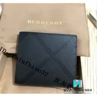 在飛比找蝦皮購物優惠-二手正品 Burberry 短夾 London 經典格紋簡約