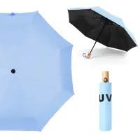 在飛比找Yahoo奇摩購物中心優惠-幸福揚邑 降溫抗UV防風防撥水大傘面全自動開收木柄晴雨摺疊傘