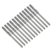 12 Pcs Floating Shelf Brackets, Metal Hidden Shelf 0.4" x 4" (Silver Tone)