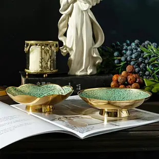 進口黃銅干果盤零食碗糖水果托盤東南亞雕花鑰匙首飾收納盤擺件