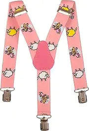 [Olata] Children’s Elasticated Sheep Design Y-Shape Braces/Suspenders (1-5 Years) - 2.5cm