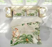 3D Pineapple Parrot 1825NA Bed Pillowcases Quilt Cover Duvet Andrea haase Fay
