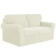 5 Pieces Stretch Sofa Slipcover Sets Couch Cover Sets Backrest Cushion Covers...