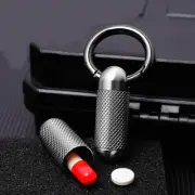 Outdoor EDC Titanium Alloy Waterproof Pill Storage Box Travel Survival Container