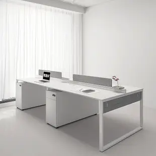 免運 實木 現代簡約菲涅尔职员工位办公桌椅组合电脑桌吸音时尚简约工作桌创意办公桌
