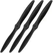 XOAR PJG 12x 8 RC Aeroplane Propeller. 30cm 2 Blade Nylon Prop for Nitro Glow Engines (Pack of 3)
