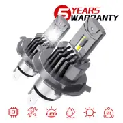 For 1997-2004 Toyota Tacoma Super Bright White LED Headlight Hi/Low Beam Bulbs A (for: Smart)